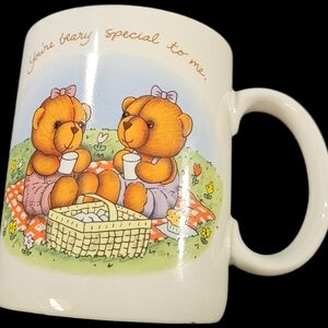 Avon Mug with Teddy Bears and Picnic Scene